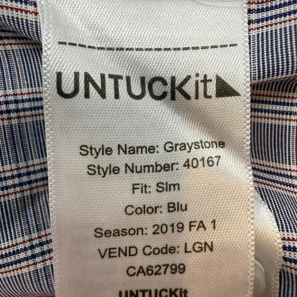 UNTUCKit graystone button